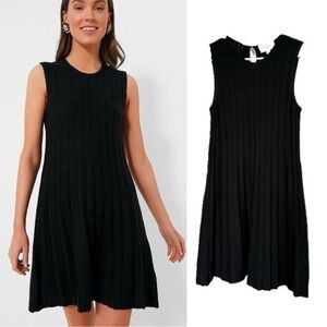 Pomander Place Black Sleeveless Adi Knit Mini Dress S